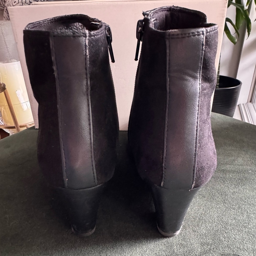 Naturalizer Black Wedge Ankle Boots | Comfortable & Classic - Picture 10 of 11